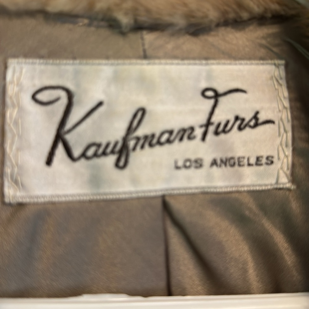 Luxurious Brown Mink Coat Shawl Wrap Vintage Kauffmans Los Angeles - Picture 5 of 9